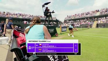 Final: Barbora Krejcikova vs Jelena Ostapenko - Highlights | WTA Rothesay Classic 2023