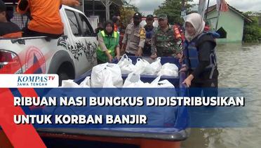 Ribuan Nasi Bungkus Didistribusikan Untuk Korban Banjir