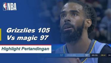 NBA I Cuplikan Pertandingan : Grizzlies 105 vs Magic 97