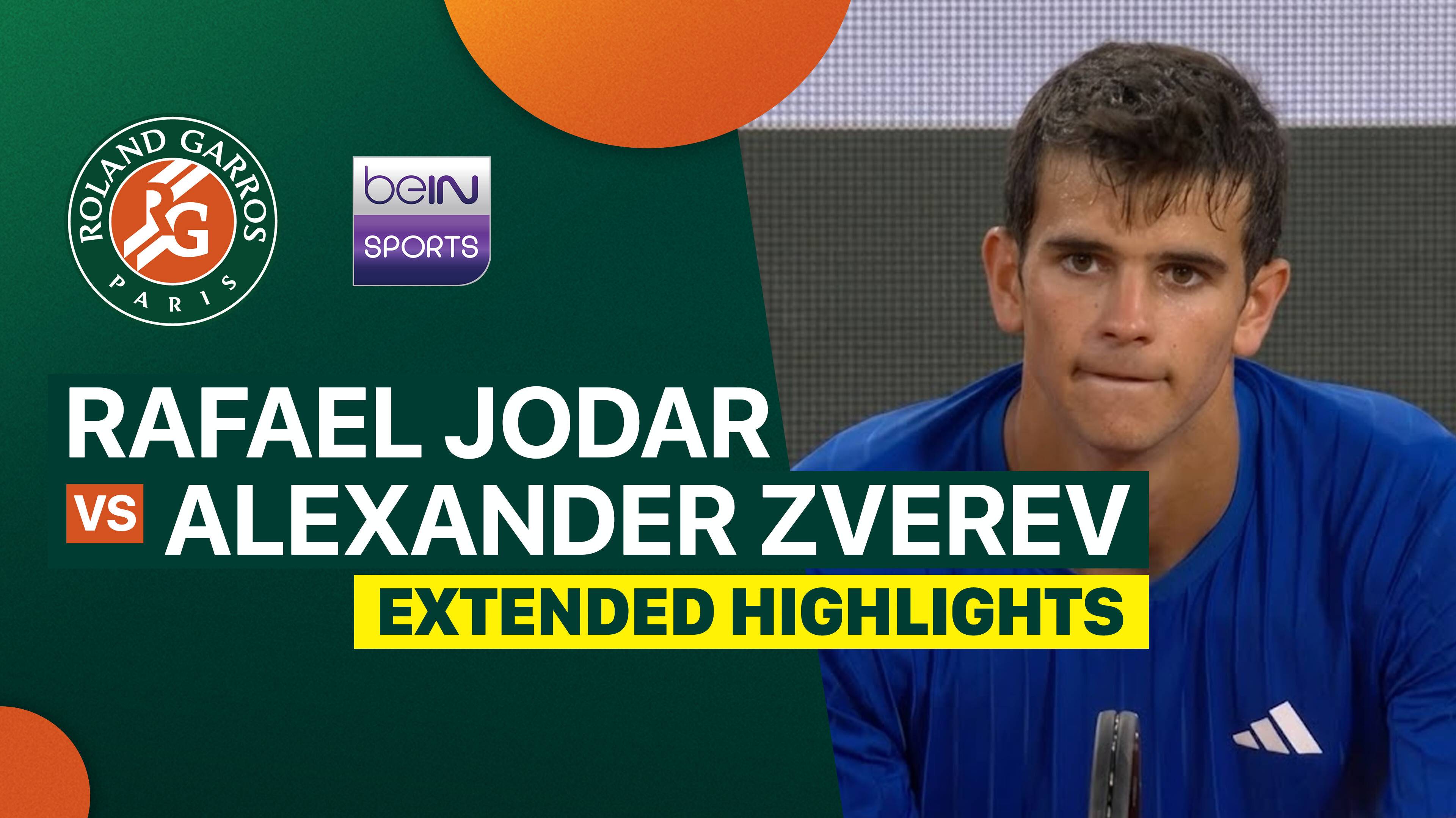 Rafael Jodar vs Alexander Zverev - Men's Singles Quarterfinals | Roland Garros 2026