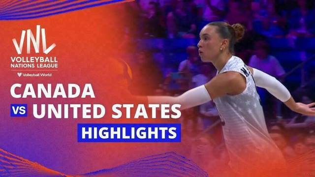 Women: Canada vs United States - Highlight | Volleyball Nations League 2025