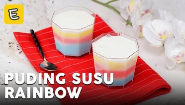 Resep Puding Susu Rainbow