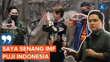 Momen Bos IMF Kunjungi Sarinah Didampingi Erick Thohir dan Sandiaga Uno