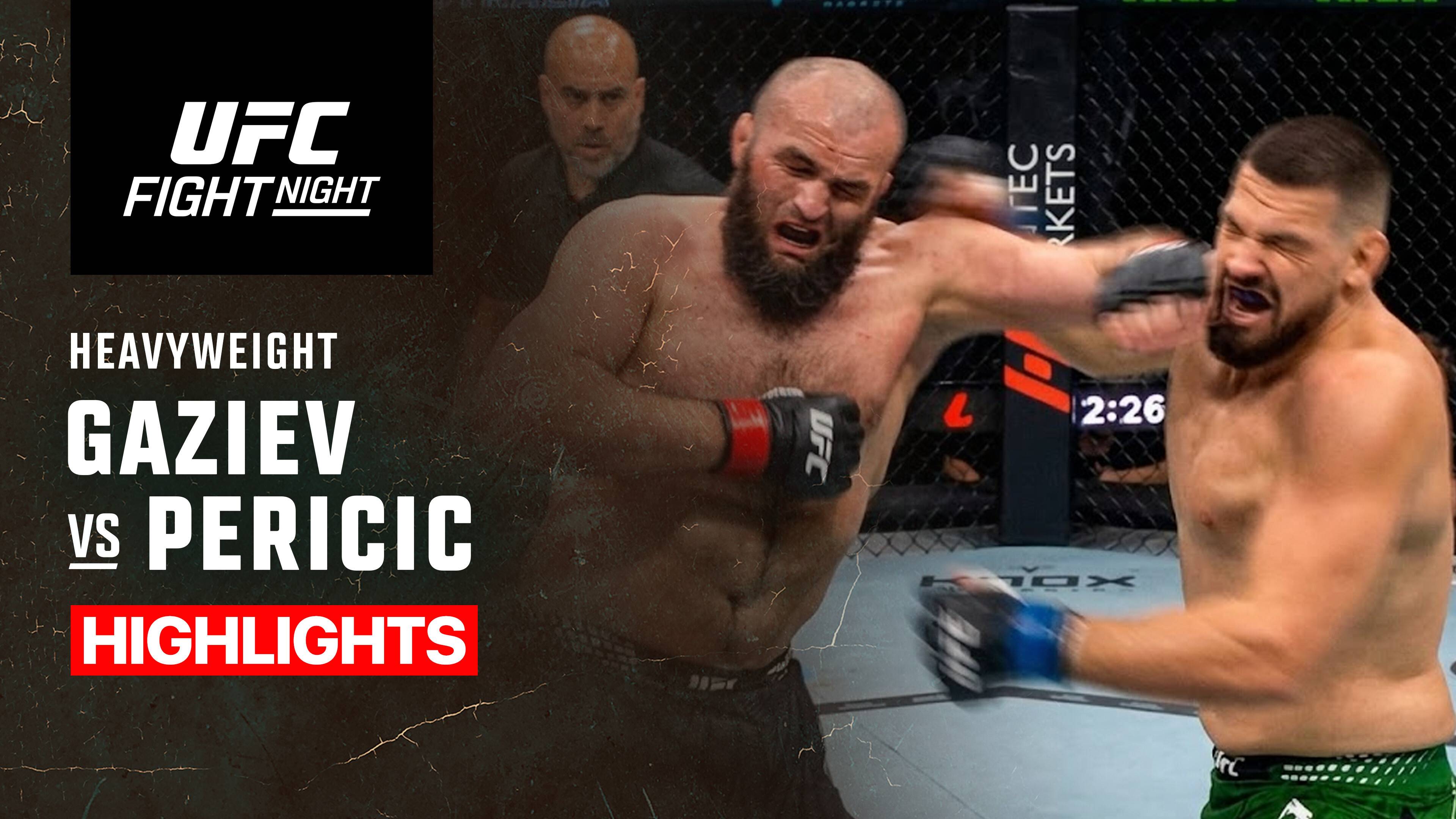Shamil Gaziev vs Brando Pericic - Heavyweight | UFC Fight Night