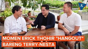 Saat Erick Thohir jadi Tour Guide Legenda Sepak Bola Terry dan Nesta
