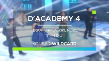 Teguh, Kiki, Arina dan Nuril - Rindu (D'Academy 4 - Wildcard Group 2)