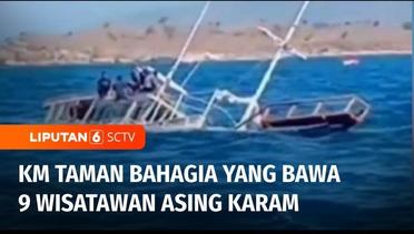Kapal Berisi Wisatawan Asal Malaysia Karam di Perairan Kawasan Taman Nasional Komodo | Liputan 6