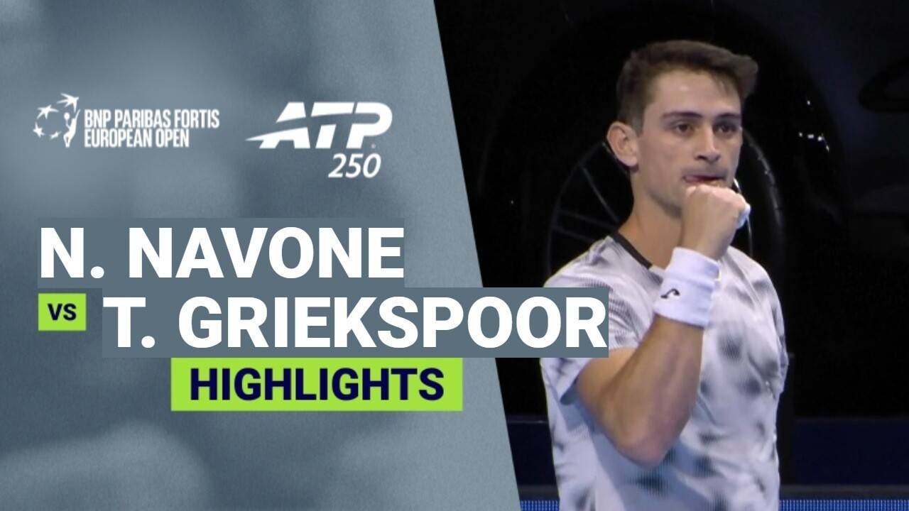 Mariano Navone vs Tallon Griekspoor - Round 2 | ATP 250: BNP Paribas Fortis European Open 2026