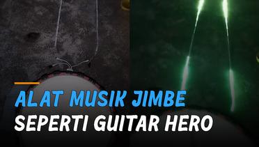 Alat Musik Jimbe Dimodif Seperti Permainan Guitar Hero