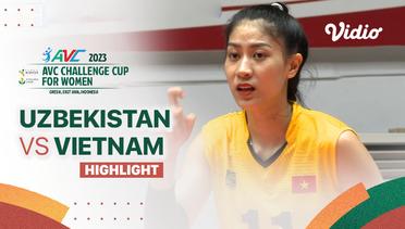 Highlights | Uzbekistan vs Vietnam | AVC Challenge Cup for Women 2023
