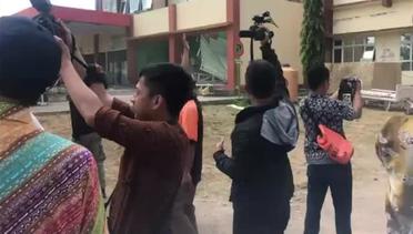 Penyerahan Bantuan Korban Gempa di Lombok. Kamis, (9/8)