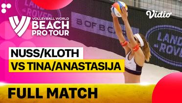Full Match | Round 3 -  Court 2: Nuss/Kloth (USA) vs Tina/Anastasija (LAT) | Beach Pro Tour Elite16 Ostrava, Czech Republic 2023