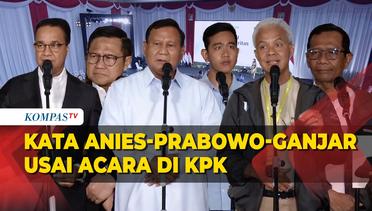 Pernyataan Anies-Prabowo-Ganjar Usai Sampaikan Komitmen Antikorupsi di KPK