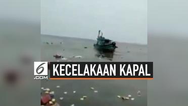 Kapal Sembako Terhantam Ombak, Untung Tidak Ada Korban Jiwa