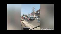 Video Detik detik Rombongan Tank TNI melewati jalan raya setelah HUT TNI