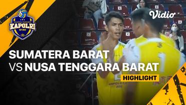 Highlights | Putra: Sumatera Barat vs Nusa Tenggara Barat | Piala Kapolri 2023