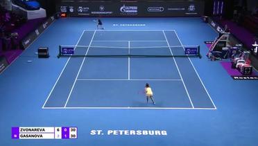 Match Highlight | Vera Zvonareva 2 vs 0 Anastasia Gasanova | WTA St. Petersburg Ladies Trophy 2021