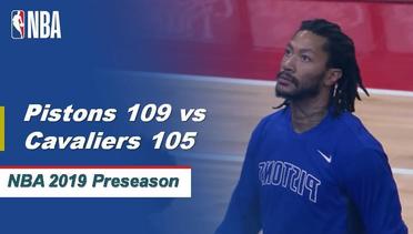 NBA | Cuplikan Pertandingan: Pistons 109 vs Cavaliers 105 | 2019 NBA Preseason