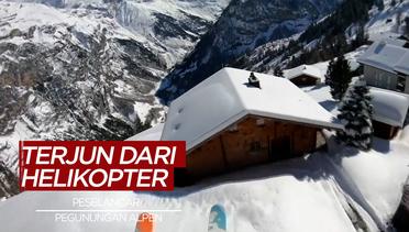 Aksi Keren Peselancar di Pegunungan Alpen Ini Mengundang Decak Kagum