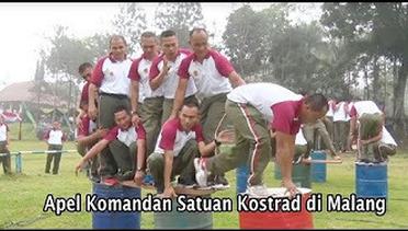 Apel Komandan Satuan Kostrad di Malang