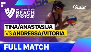 Full Match | Round 2: Tina/Anastasija (LAT) vs Andressa/Vitoria (BRA) | Beach Pro Tour - Challenge Jurmala, Latvia 2023