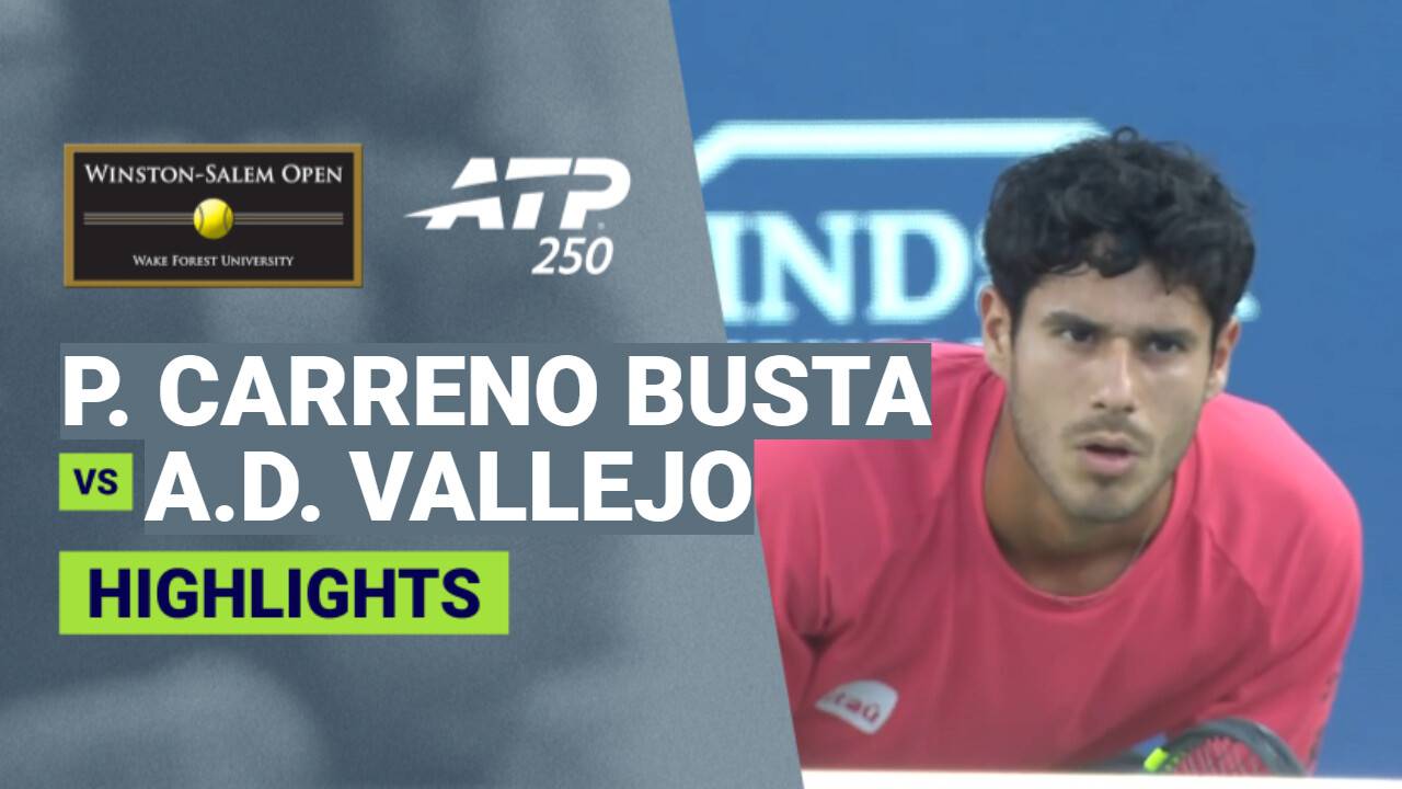 Pablo Carreno Busta vs Adolfo Daniel Vallejo - Round 1 | ATP 250: Winston-Salem Open 2026
