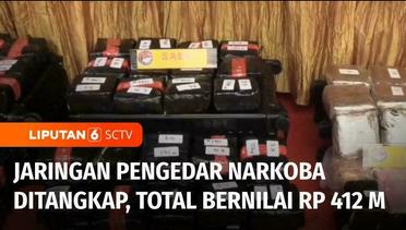Petugas Tangkap Pengedar Jaringan Narkoba dari Malaysia, Sita Narkoba Senilai Rp412 M | Liputan 6