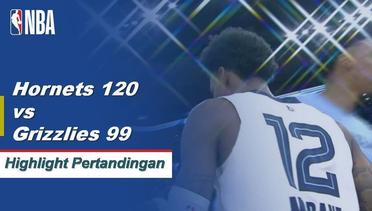 NBA | Cuplikan Pertandingan:  Charlotte Hornets 120 vs Memphis Grizzlies 99 | 2019 NBA Preseason