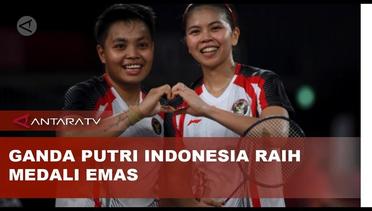 Ganda putri indonesia raih medali emas pertama