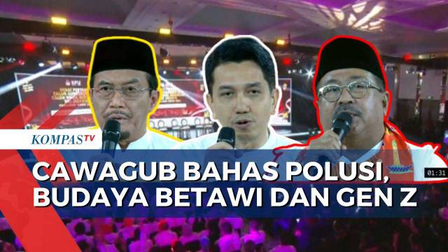 [FULL] Suswono, Kun Wardana dan Rano Adu Solusi soal Polusi Udara, Budaya Betawi dan Pengangguran