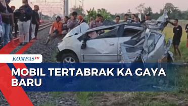 Mobil Tertabrak KA Gaya Baru di Klaten, 2 Orang Tewas di Lokasi