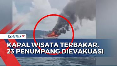 Kapal Wisatawan Terbakar di Perairan Raja Ampat, 23 Penumpang Dievakuasi