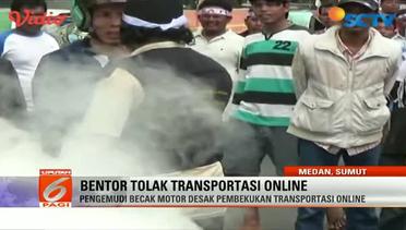 Pengemudi Becak Motor di Medan Tolak Transportasi Online - Liputan6 SCTV