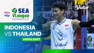 Highlights | Putra: Indonesia vs Thailand | SEA VLeague 2023 - Indonesia