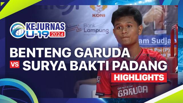 Penyisihan Putra: Benteng Garuda vs Surya Bakti Padang - Highlights | Kejurnas Bola Voli Antarklub U-19 2024
