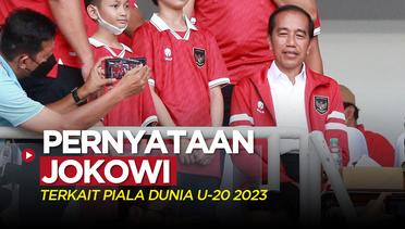 Soal Piala Dunia U-20 2023, Presiden Jokowi Bilang Jangan Campurkan Politik dengan Sepak Bola