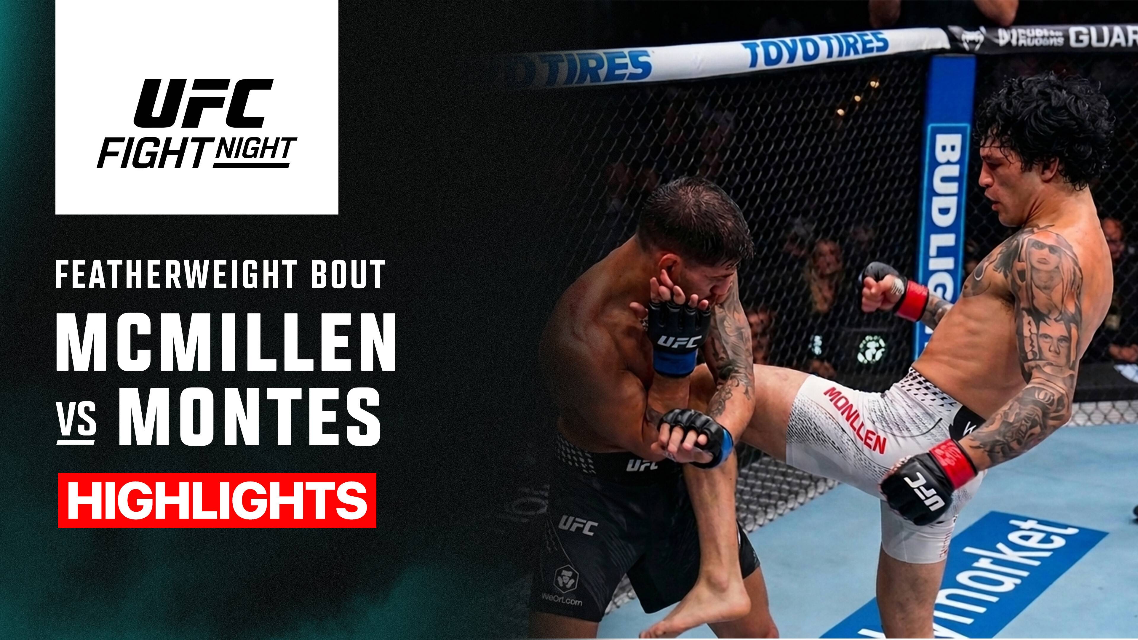Tommy McMillen vs Alberto Montes - Featherweight | UFC Fight Night