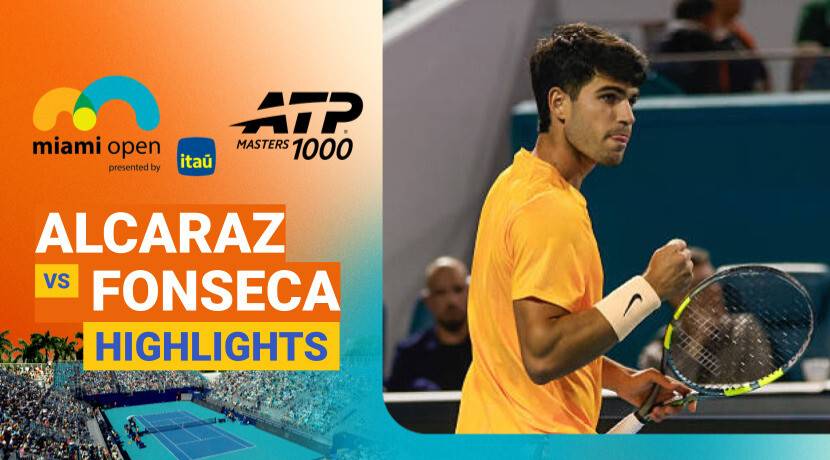 Carlos Alcaraz vs Joao Fonseca - Round 2 | ATP 1000: Miami Open presented by Itau 2026