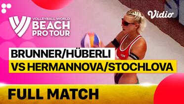 Full Match | Round 3 - Center Court: Brunner/Huberli (SUI) vs Hermannova/Stochlova (CZE) | Beach Pro Tour Elite16 Ostrava, Czech Republic 2023