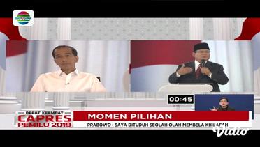 Prabowo : Saya Dituduh Seolah Saya Membela Khilafah | Momen Pilihan Debat Keempat Capres