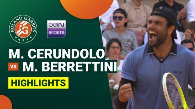 Juan Manuel Cerundolo vs Matteo Berrettini - Highlight | Roland Garros 2026