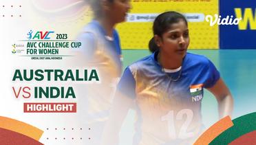 Highlights | Australia vs India | AVC Challenge Cup for Women 2023