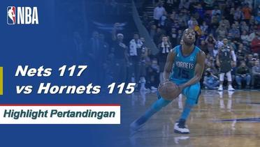 NBA I Cuplikan Pertandingan : Nets 117 vs Hornets 115