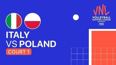 Full Match | VNL WOMEN'S - Italy vs Polandia | Volleyball Nations League 2021