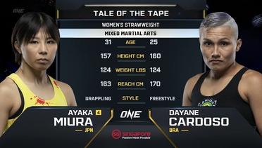 Ayaka Miura vs. Dayane Cardoso | ONE Championship Full Fight