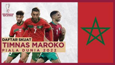 Skuat Timnas Maroko di Piala Dunia 2022, Diperkuat Achraf Hakimi dan Hakim Ziyech