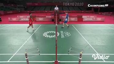 Badminton Olimpiade 2020, Momen Istimewa Ginting Singkirkan Pemain Unggulan Ketiga