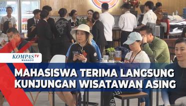 Mahasiswa Politeknik Manado Terima Langsung Turis Tiongkok Di Bandara