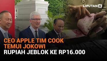 CEO Apple Tim Cook Temui Jokowi, Rupiah Jeblok ke Rp16.000