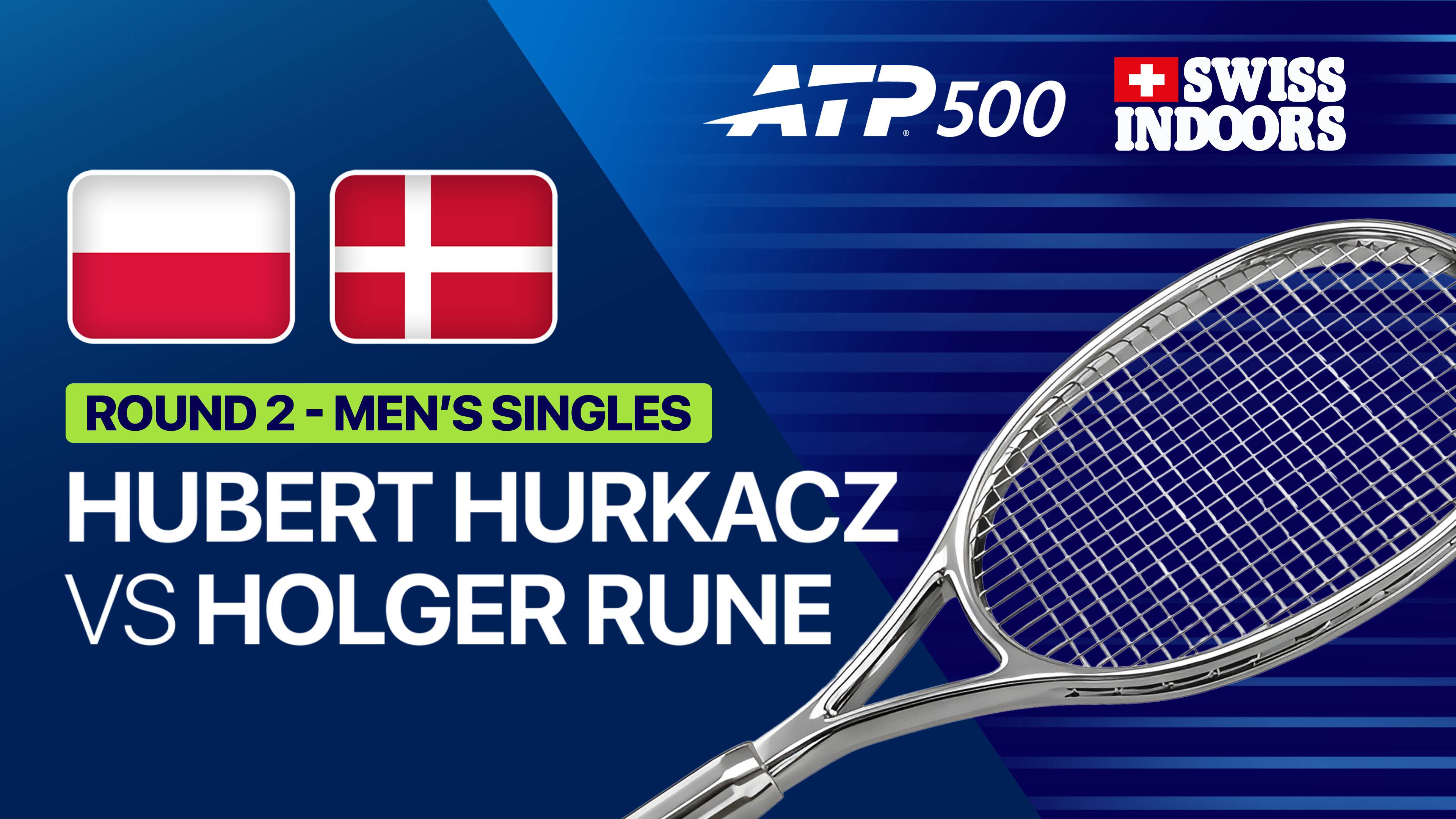 Hubert Hurkacz vs Holger Rune - Round 2 | ATP 500: Swiss Indoors Basel 2026